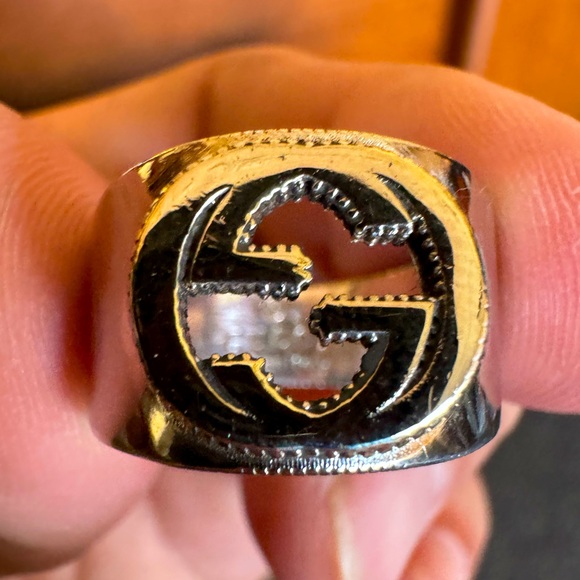 Gucci sterling silver ring size 8 - Picture 1 of 10